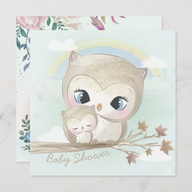 Convite para Chás de fraldas do Ownership (Frente/Verso)