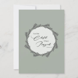 Convite para Chás de fraldas Elegante- 1 Samuel 1: