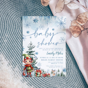 Convite para Chás de fraldas Elf