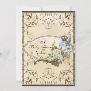 Convite para chás de fraldas - Faerie Princesa Enc