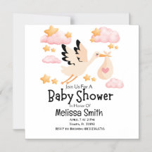 Convite para Chás de fraldas Magnéticos de Bebês e