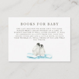 Convite para Chás de fraldas minimalista no Ártico