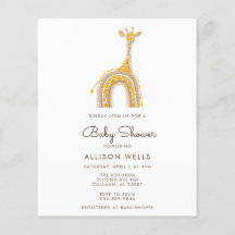 Convite para Chás de fraldas Modernos