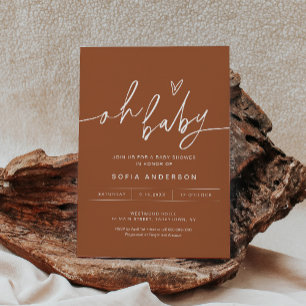 Convite para Chás de fraldas SIENNA