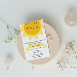 Convite para Chás de fraldas Sunshine