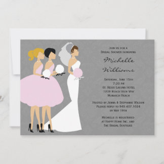 Convite para Chás de Noiva e Bridesmaids