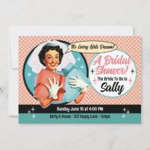 Convite para Chás de noiva feliz - rosa