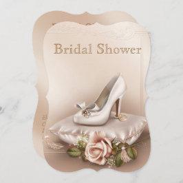 Convite para Chás de panela Dourado e de Casamento