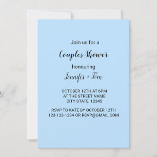 convite para chás simples mínimo