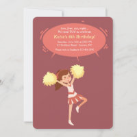 Convite para cheerleaderes