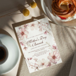 Convite para Cherry Blossom Dia de as mães Brunch
