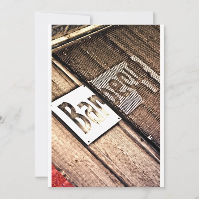 Convite para CHURRASCO (Frente)