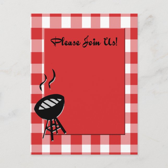 convite para churrasco (Frente)