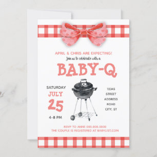 Convite para Churrasco BABY-Q Chá de fraldas