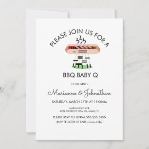 Convite para Churrasco de Baby Shower com Cachorro