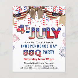 Convite para CHURRASCO de fogos de artifício para 