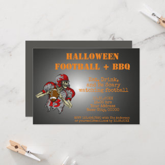 Convite para CHURRASCO de Halloween
