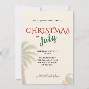 Convite para Churrasco de Natal em Julho em Famíli