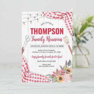 Convite para CHURRASCO de Piquenique de Reunião da