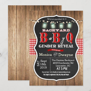 Convite Para CHURRASCO De Q Do Bebê Revelar Gêne