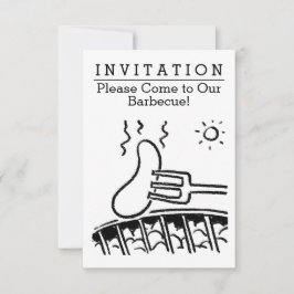 Convite para churrasco divertido