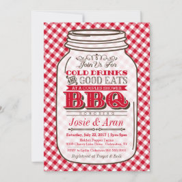 Convite para CHURRASCO Mason Jar, Churrasco de Chá
