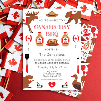 Convite para CHURRASCO no Dia do Canadá