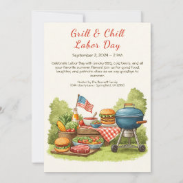 Convite para CHURRASCO no Dia do Trabalho - Bolach