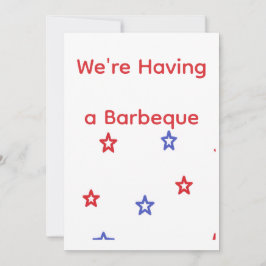 Convite para Churrasco Patriótico