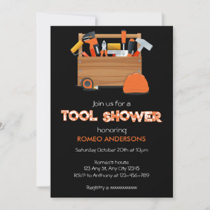 Convite para Chuveiro de Ferramentas do Noivo