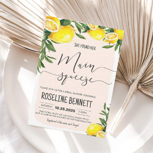 Convite para Chuveiro de Noiva Lemon Main Squeeze