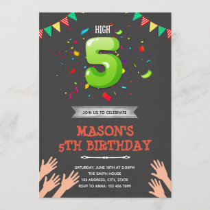 Convite para cinco anos