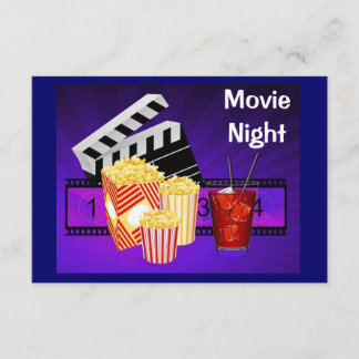 convite para cinema noturno