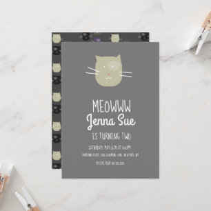 Convite para Cinzas de Festa de aniversário de Ki