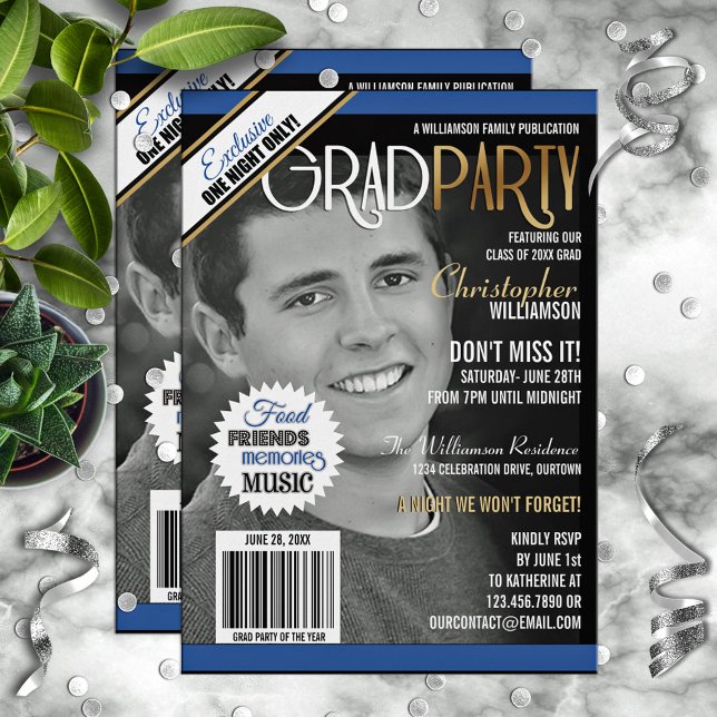 Convite para Cobrir da Festa de formatura Magazine (Criador carregado)