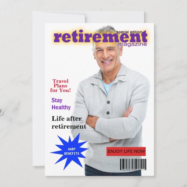 Convite para Cobrir da Retirement Magazine (Frente)