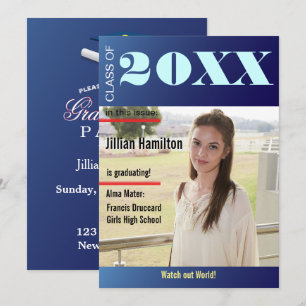 Convite para Cobrir da Revista de Graduação Azul