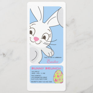 Convite para Coelhinho da Páscoa Sorrindo