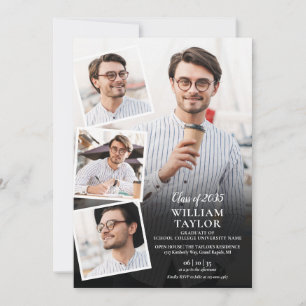 Convite para Colagem de 5 Fotos para Festa de Form