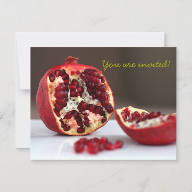 Convite para Coleção de Pomegranato de POM Doce (Frente)