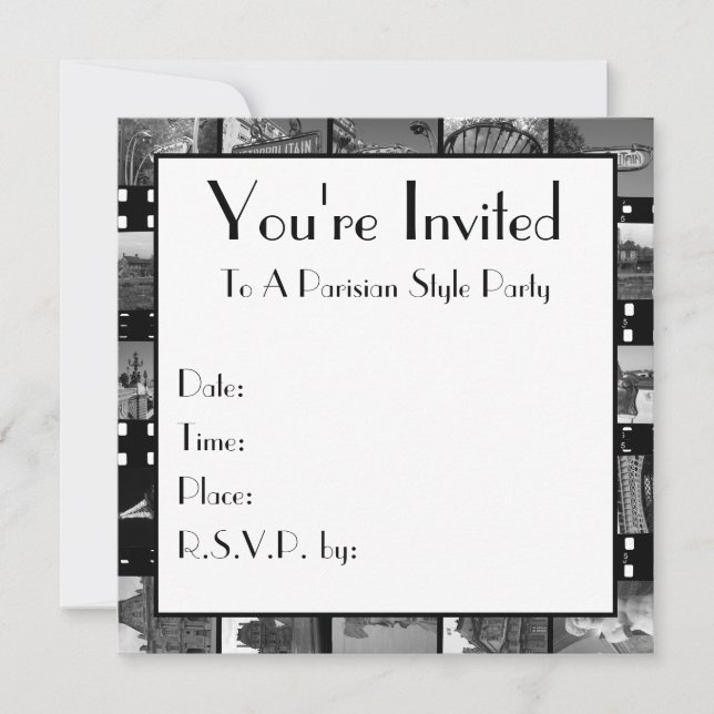 Convite para Coleções de Paris (Frente)