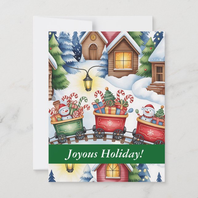 Convite para coleta de Natal - Texto totalmente pe (Frente)