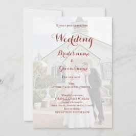 Convite para comemoração de festa noiva