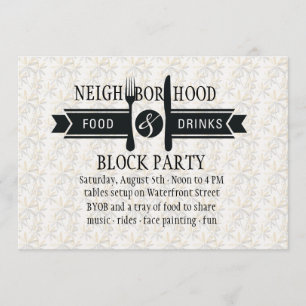 Convite para Comidas e bebidas