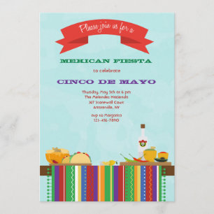 Convite para Comidas mexicana