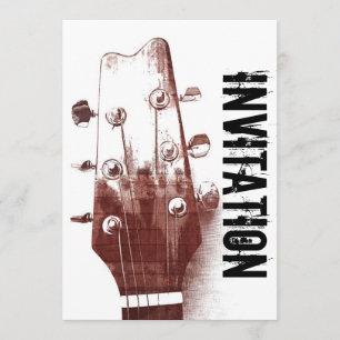 convite para compota de jazz com guitarra acústic