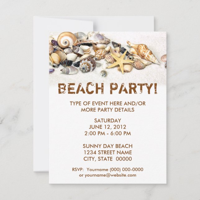 Convite para conchas (Frente)