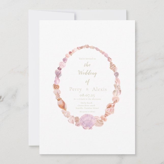 Convite para conchas marítimas (Frente)