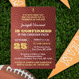 Convite para confirmação Dourada de futebol