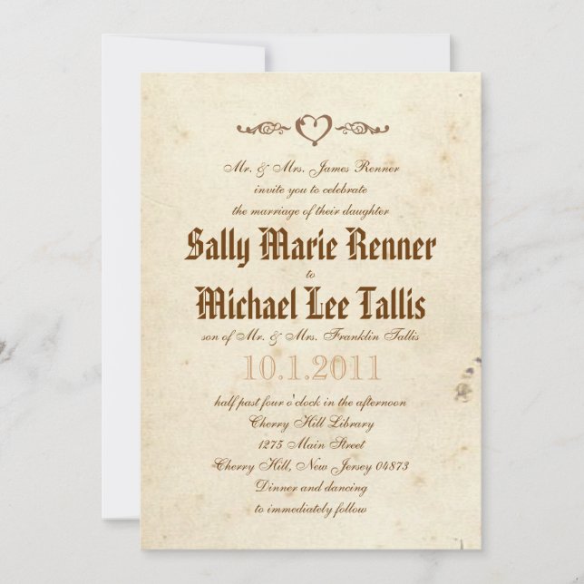 Convite para Contato de Histórias Góticas (Frente)